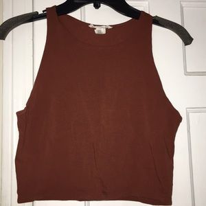 Rust Color Crop Top